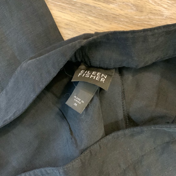 Eileen Fisher silk & linen pants. Size M - Picture 3 of 5